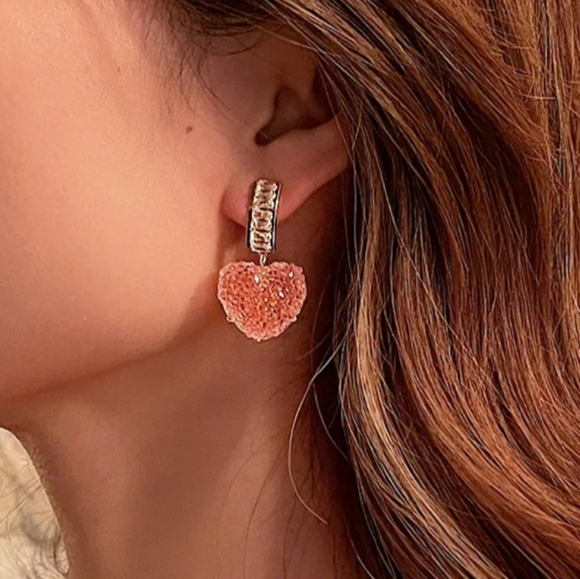 Rock Candy Heart Earrings - Picture 2 of 5